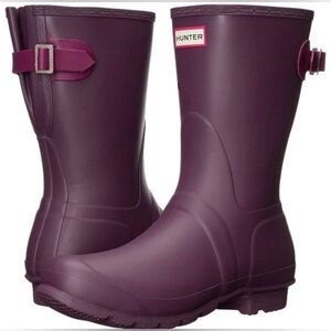 Hunter Women's Original Back Adjustable Short Rain Boots | Size 5